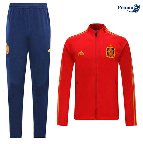 Veste Survetement Espagne Rouge/Bleu clair 2019-2020