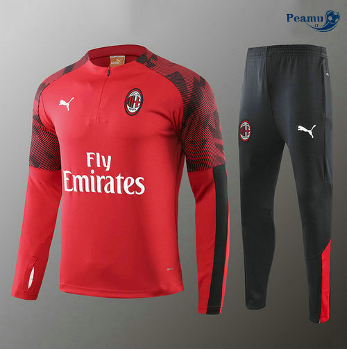 Survetement AC Milan Enfant Rouge/Noir 2019-2020