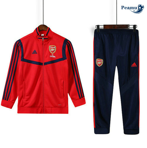 Veste Survetement Arsenal Enfant Rouge 2019-2020