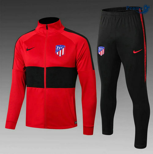 Veste Survetement Atletico Madrid Enfant Rouge/Noir 2019-2020