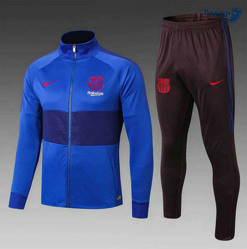 Veste Survetement Barcelone Enfant Bleu clair 2019-2020