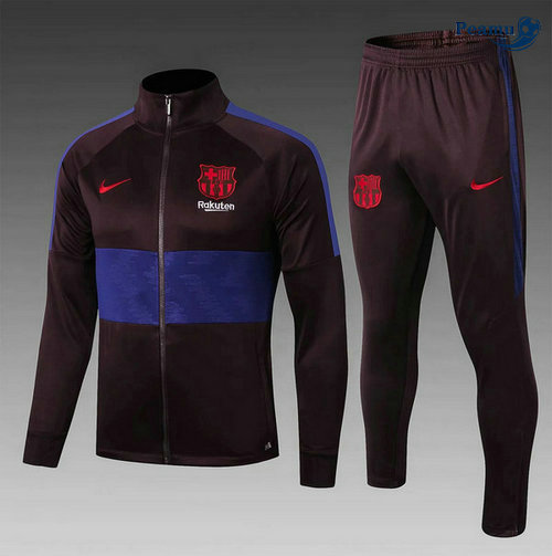 Veste Survetement Barcelone Enfant Jujube Rouge/Bleu clair 2019-2020