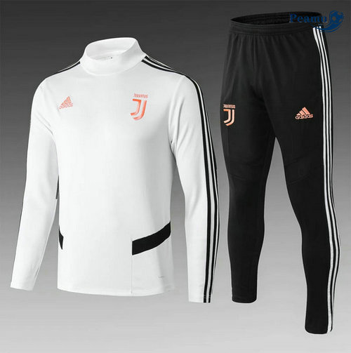 Survetement Juventus Enfant Bianco/Noir 2019-2020 Collo Alto