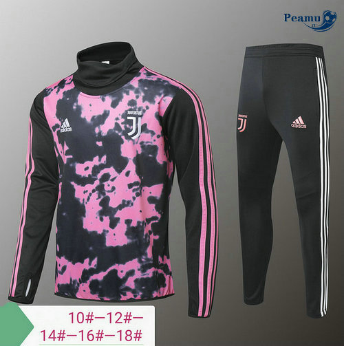Survetement Juventus Enfant Rose/Noir Collo Alto 2019-2020