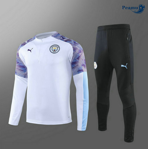 Survetement Manchester City Enfant Bianco 2019-2020