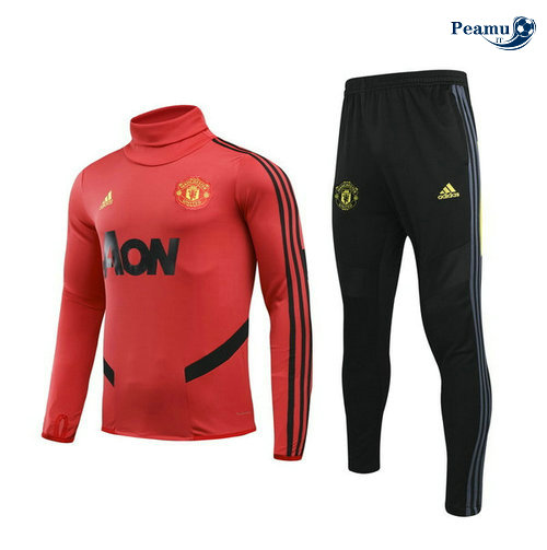 Survetement Manchester United Enfant Rouge/Noir Collo Alto 2019-2020