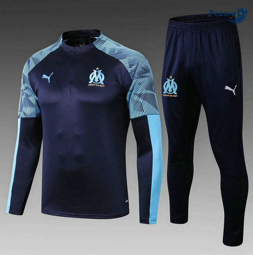 Survetement Marseille Enfant Bleu navy 2019-2020