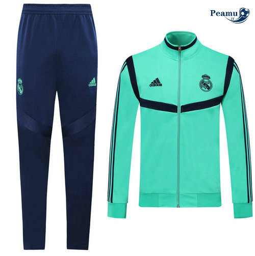 Veste Survetement Real Madrid Enfant Verde 2019-2020