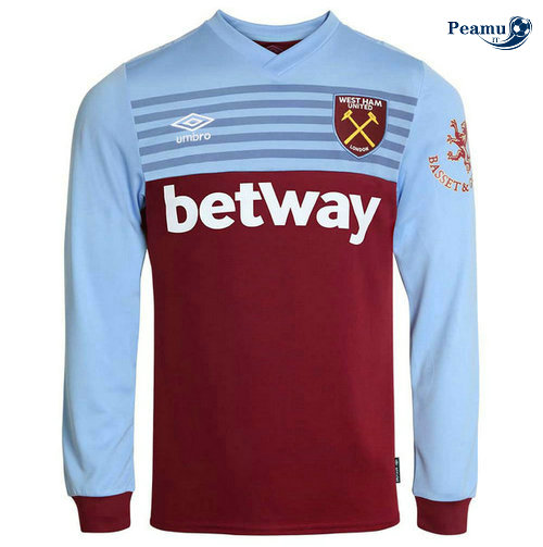 Maillot foot West ham Domicile Manche Longue 2019-2020