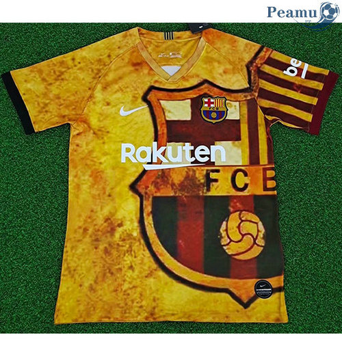 Maillot foot Barce Jaune 2020-2021