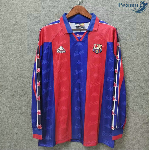 Maillot Rétro Barcelone Domicile Manche Longue 1996-97
