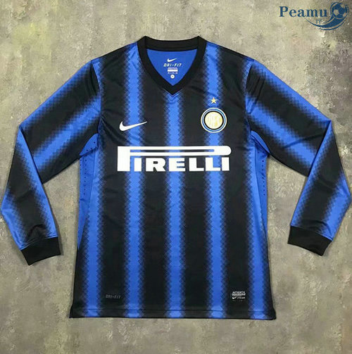 Maillot Rétro Inter Milan Domicile Manche Longue 2010-11