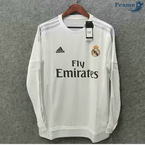Maillot Rétro Real Madrid Domicile Manche Longue 2015-16