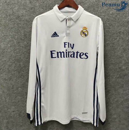 Maillot Rétro Real Madrid Domicile Manche Longue 2016-17