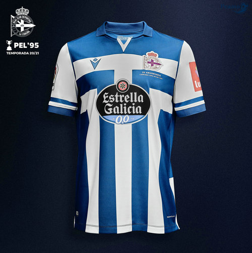 Maillot foot Deportivo Coruna Domicile 2020-2021