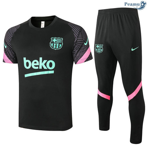 Kit Maillot Entrainement Barcelone + Pantalon Noir 2020-2021