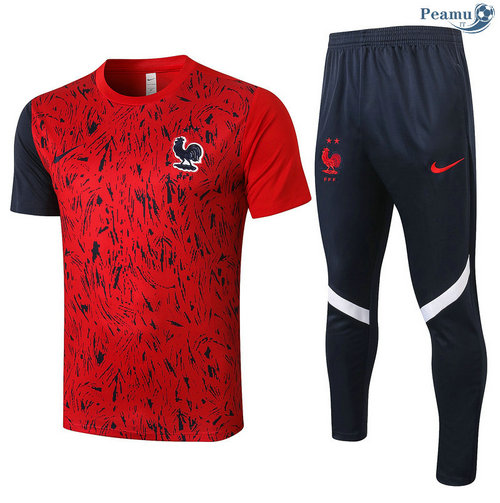 Kit Maillot Entrainement France + Pantalon Rouge 2020-2021