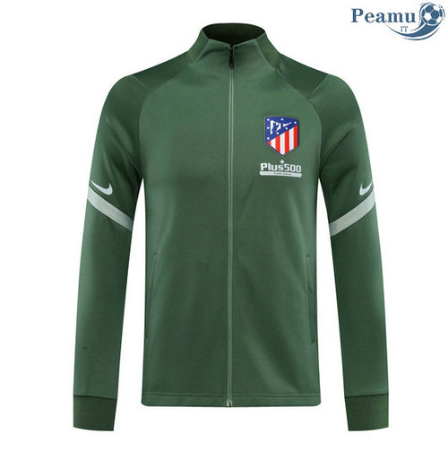Veste foot Atletico Madrid Verde 2020-2021