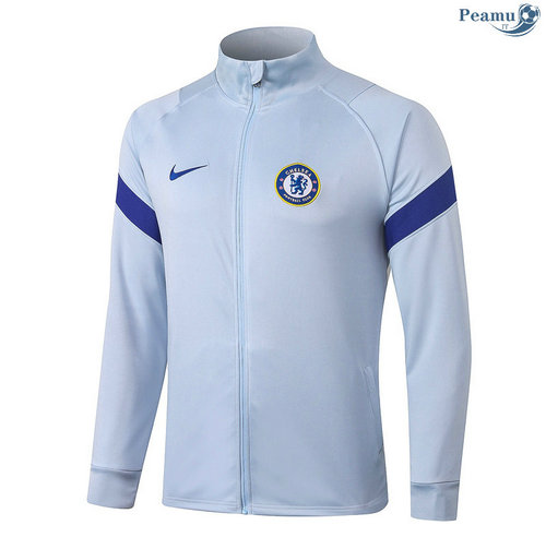 Veste foot Chelsea Col Rond Gris clair 2020-2021