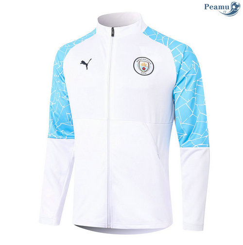 Veste foot Manchester City Blanc 2020-2021