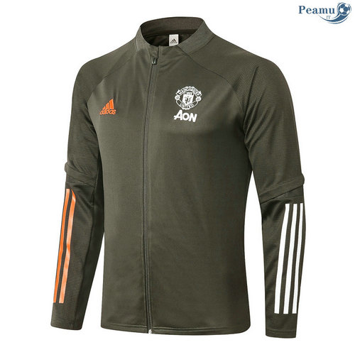 Veste foot Manchester United Armée Verdee 2020-2021