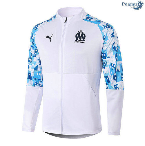 Veste foot Marseille Blanc 2020-2021