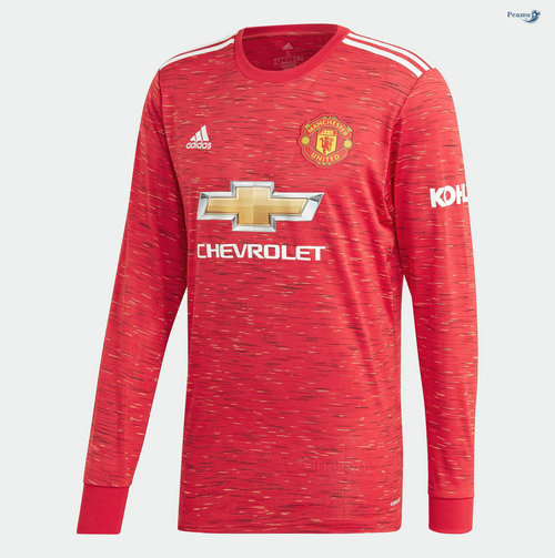 Maillot foot Manchester United Domicile Manche Longue 2020-2021