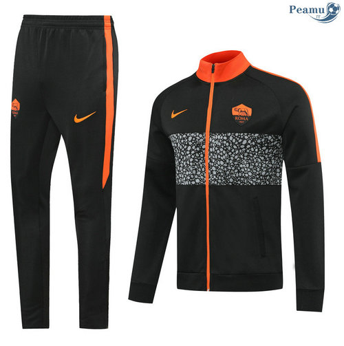 Veste Survetement AS Rome Noir 2020-2021