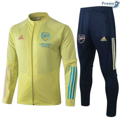 Veste Survetement Arsenal Jaune 2020-2021