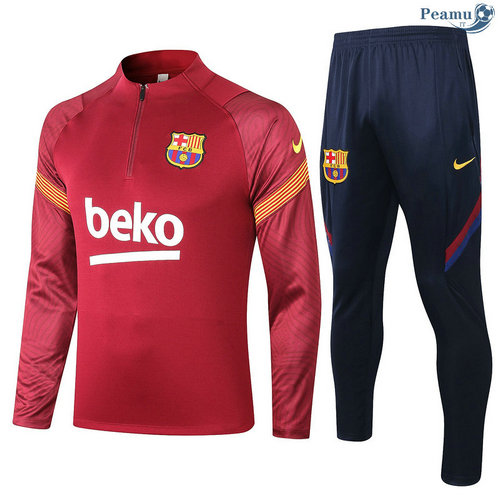 Survetement Barcelone Rouge foncé 2020-2021