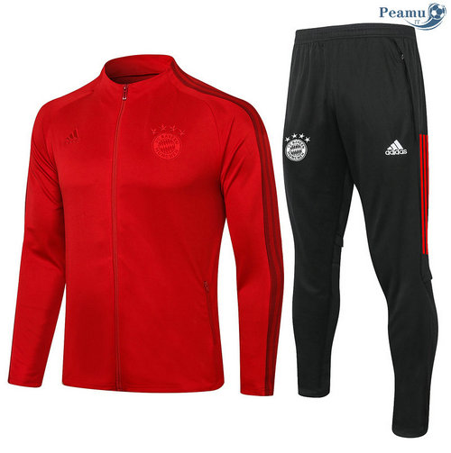 Veste Survetement Bayern Munich Rouge 2020-2021