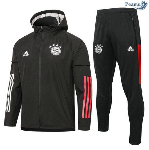 Veste Survetement A Vento Bayern Munich Noir 2020-2021