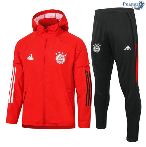 Veste Survetement A Vento Bayern Munich Rouge 2020-2021