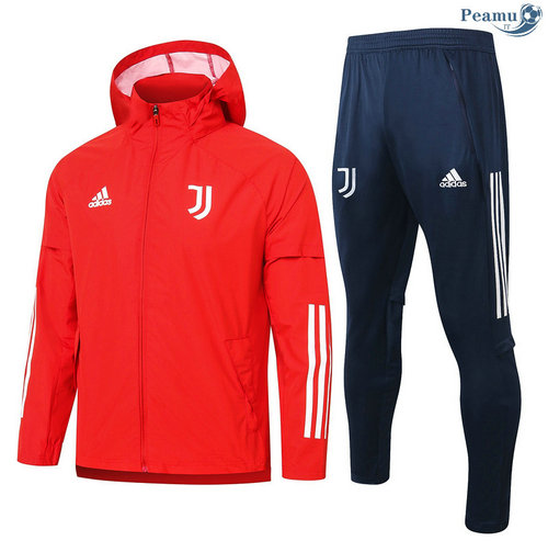 Veste Survetement A Vento Juventus Rouge 2020-2021