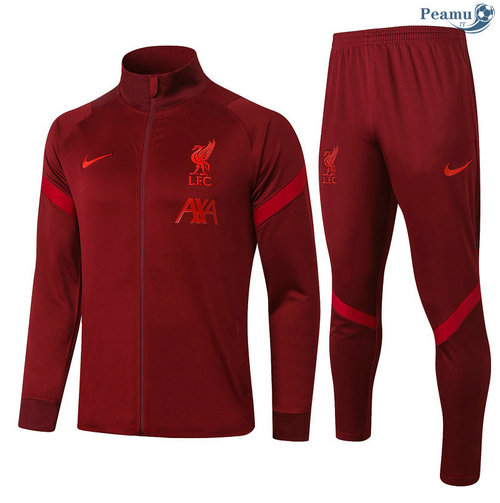 Veste Survetement Liverpool Rouge 2020-2021