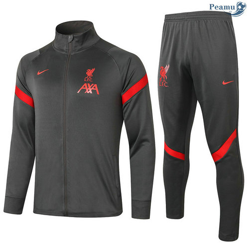 Veste Survetement Liverpool Gris foncé 2020-2021