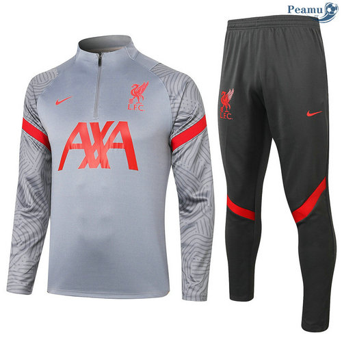 Survetement Liverpool Gris clair 2020-2021