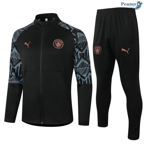 Veste Survetement Manchester City Noir 2020-2021