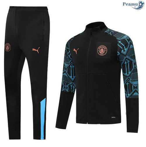 Veste Survetement Manchester United Noir 2020-2021