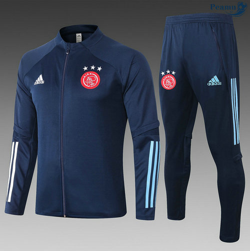 Veste Survetement AFC Ajax Enfant Bleu Marine 2020-2021