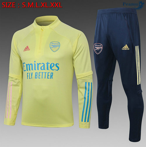 Survetement Arsenal Enfant Jaune 2020-2021