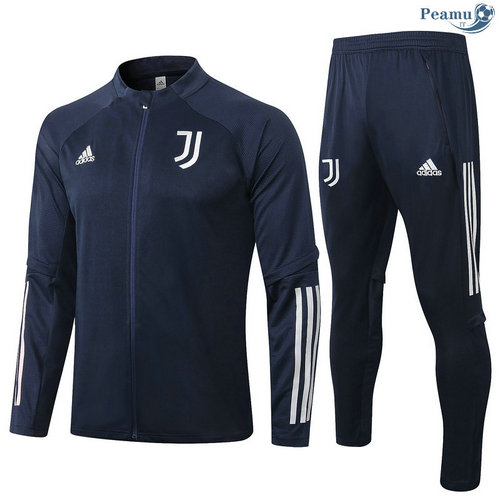 Veste Survetement Juventus Enfant Bleu Marine 2020-2021