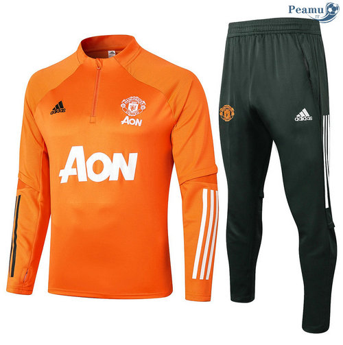 Survetement Manchester United Enfant Orange 2020-2021