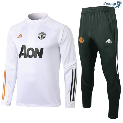 Survetement Manchester United Enfant Blanc 2020-2021