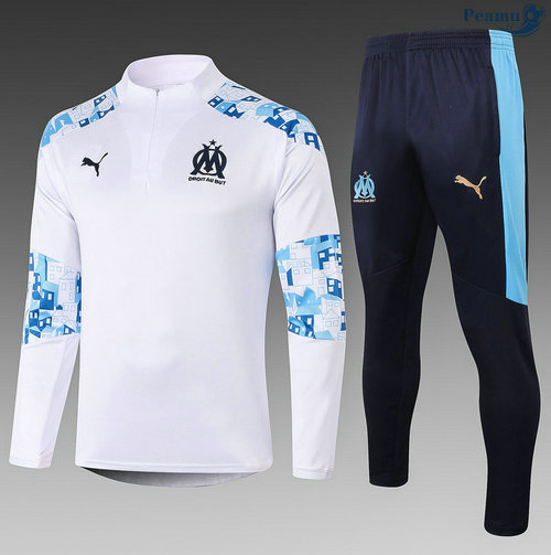 Survetement Marseille Enfant Blanc 2020-2021