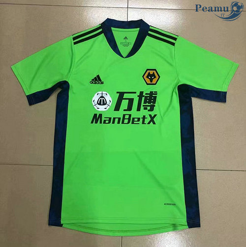 Maillot foot Wolverhampton Verde 2020-2021