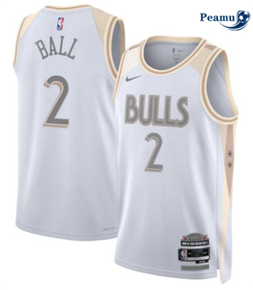 Peamu Maillot foot Lonzo Ball, Chicago Bulls 2024/25 - City