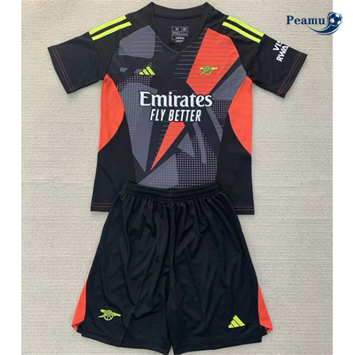 Maillot foot Arsenal Enfant Gardien de but Noir 2024-2025