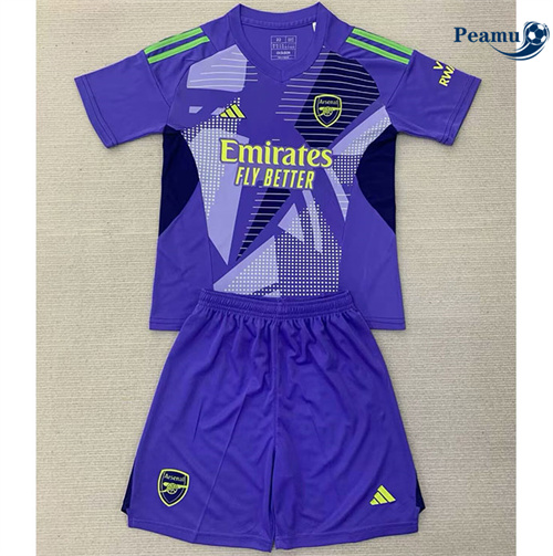 Maillot foot Arsenal Enfant Gardien De But purple 2024-2025