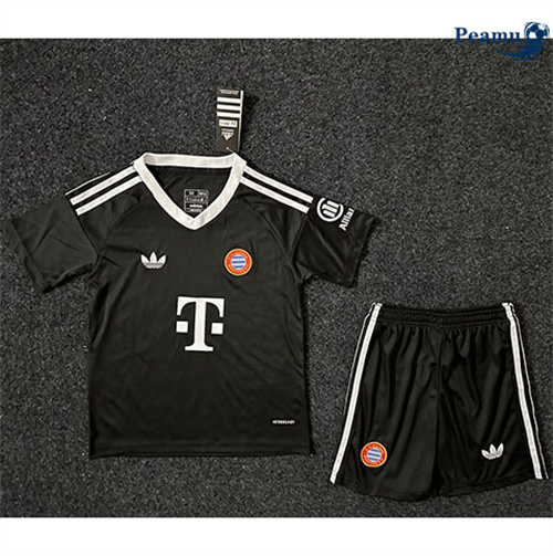 Maillot foot Bayern Munich Enfant Gardien De But Noir 2024-2025